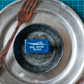 ショップアイテム　木製スタンプ「PAR AVION」